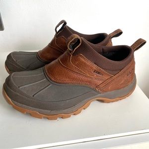 L.L Bean Storm Chaser Slip on Waterproof Men’s size 8.5 Chestnut